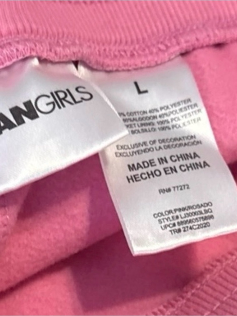 Mean girls So Fetch Black Tee with Pink Lounge Joggers - Picture 5 of 5